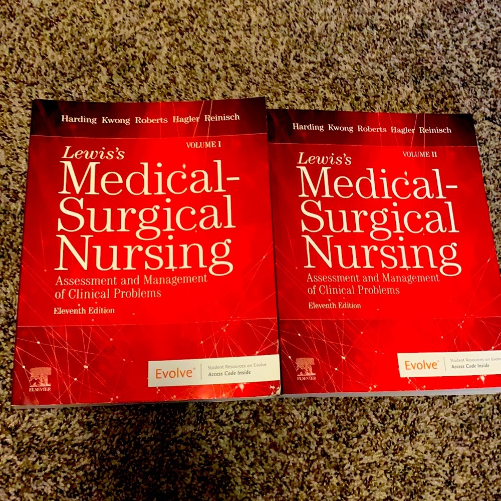 Used Nursing books. Vol. 1 & 2